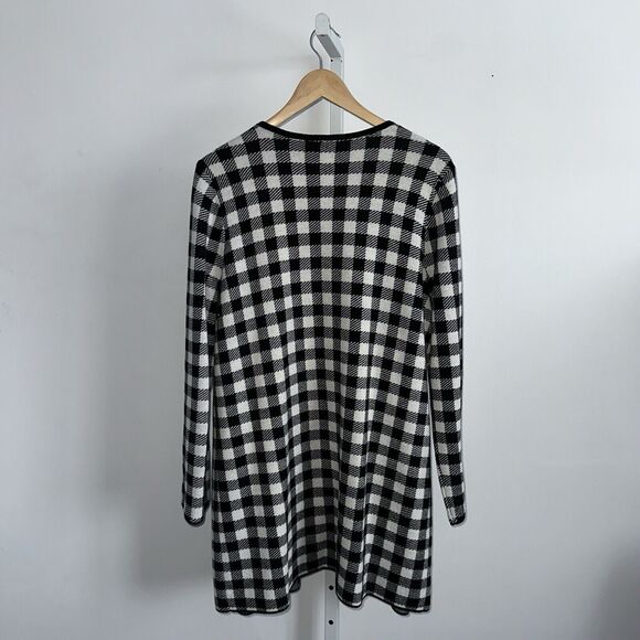 Talbots Buffalo Check Cardigan Sweater Women's Plus 1X NWT Plaid Wool Blend Open - Picture 8 of 13